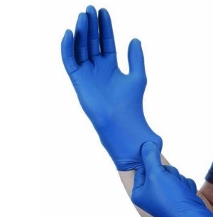 Premium Nitrile  Gloves - Powder Free  -  Micro Textured - Blue - Small