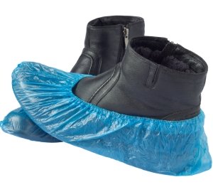 Chlorinated Polyethylene Shoe Covers - Waterproof - Blue