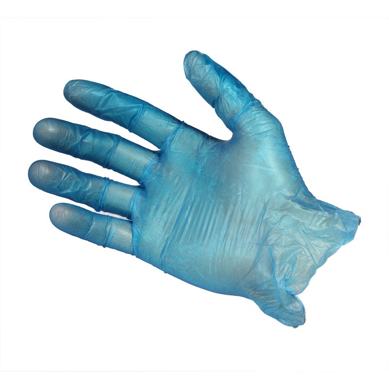 Vinyl Gloves - Blue - Lightly Powdered - Small